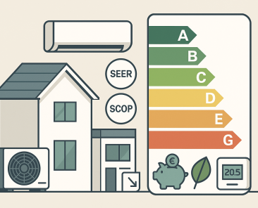 ficiencia energética y etiquetas A–G en climatización | Climac