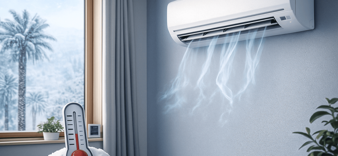 Aire acondicionado funcionando en invierno en un hogar de Tenerife | CLIMAC