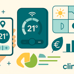 Termostato inteligente con app móvil y zonificación para ahorrar energía | Climac