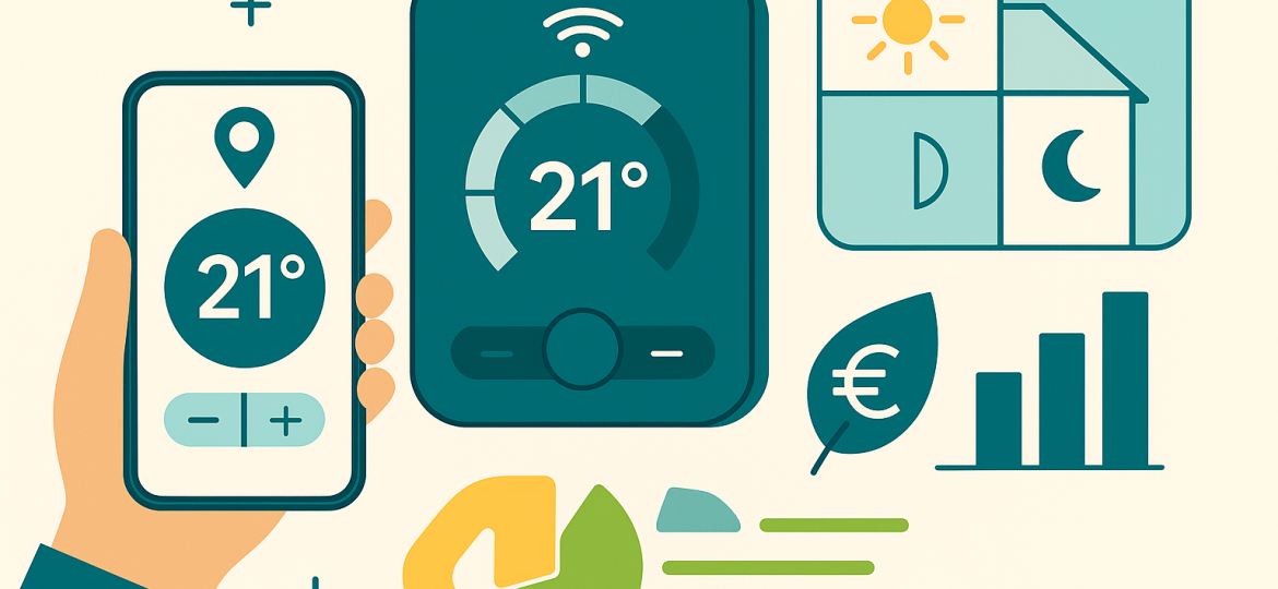 Termostato inteligente con app móvil y zonificación para ahorrar energía | Climac