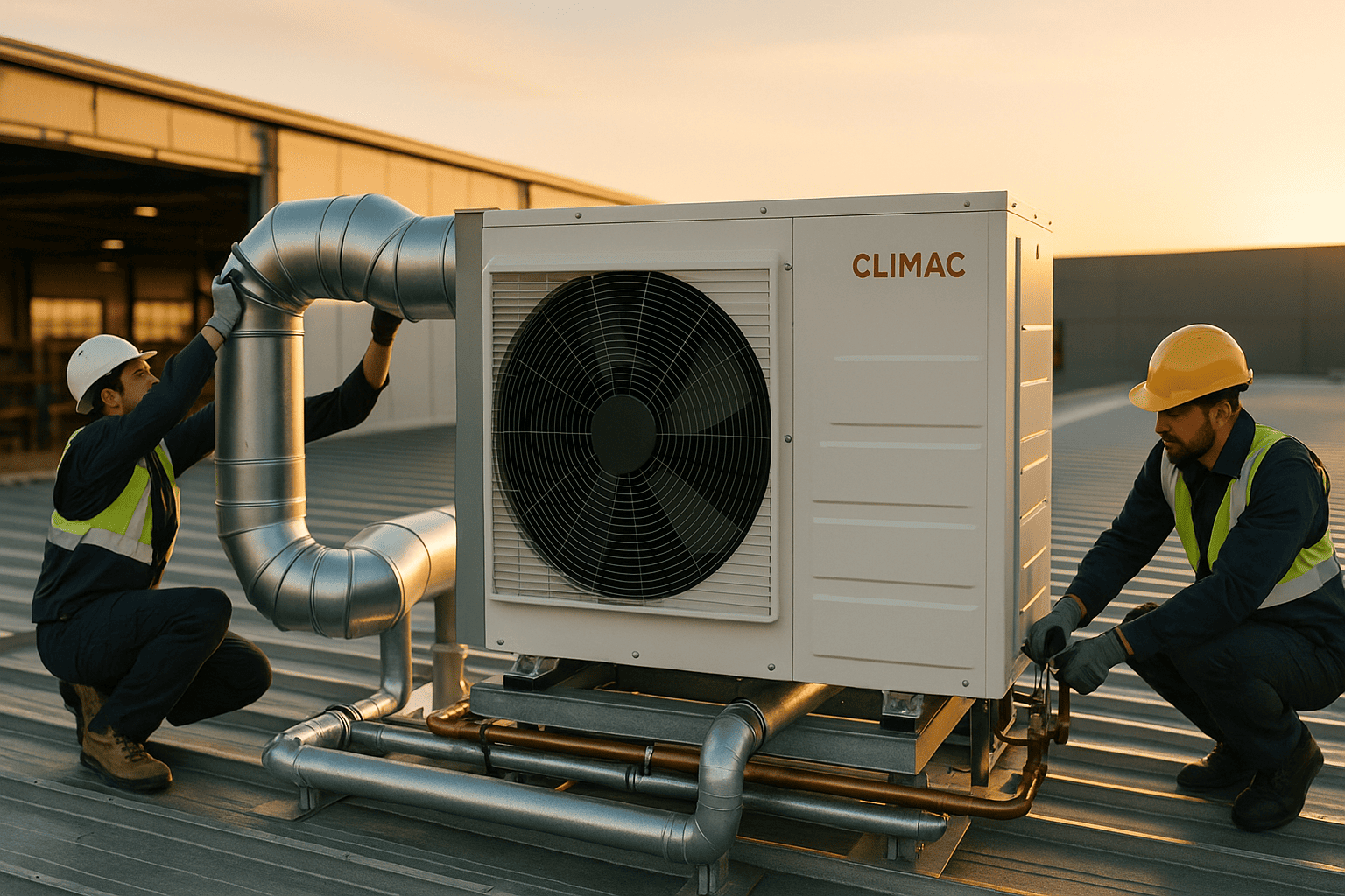 Instalación de climatización y ventilación en naves industriales | Climac.es